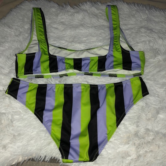 SOLID & STRIPED Elle Striped Bikini Top and bottom - Picture 7 of 7